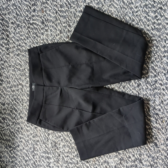 Loft Petite dress pants, from seamed Marissa Straight cut, black size 0P - Picture 1 of 5